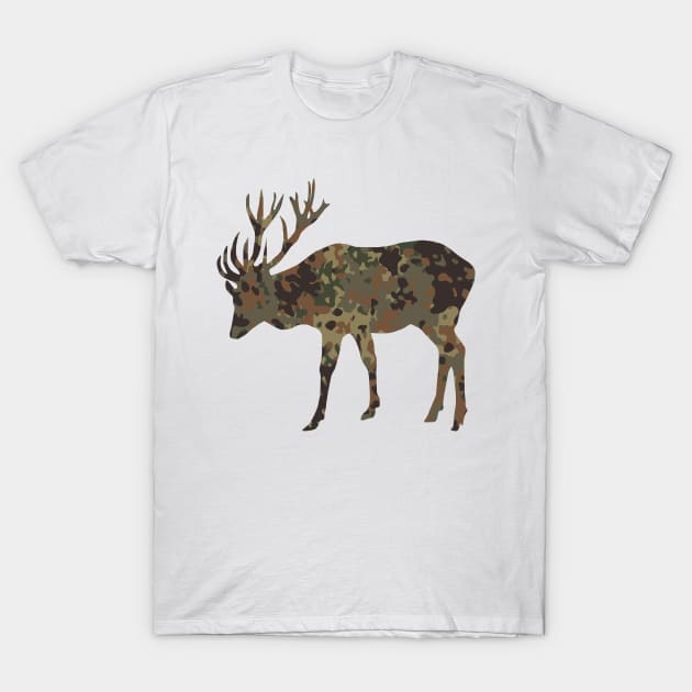 Flecktarn Stag T-Shirt by hiwez